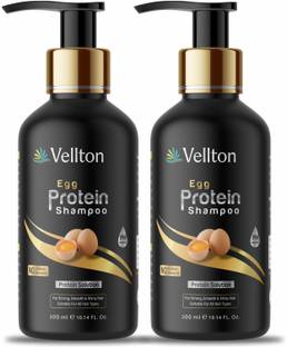 vellton Egg Shampoo Pfor Strong Hair with Egg Protein & Collagen (300ml )Pack of 2