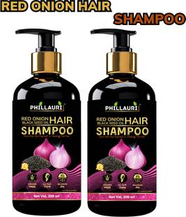 Phillauri Red Onion Shampoo with Red Onion Black Seed Oil Extract for Smooth Hair
