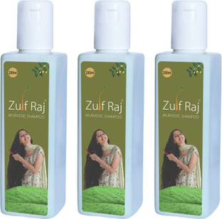 Zulf Raj PEMIUM AYURVEDIC SHAMPOO (PACK OF 200MLX3)