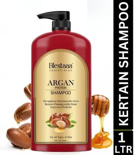blestaaa essentialss ARGAN KERATINE Smoothenig And Shampoo For Weak & Damaged Hair