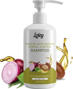 Loley Hairfall Control Shampoo With Argan Oil And Onlion Oil|Reduce Hairfall