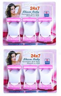 manasona Disposable Body & Bikini Shaving Razor For Women and Girls Hair Remover RAZOR, Women