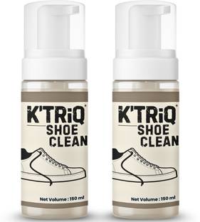 K'TRiQ Shoe cleaner|Shoes cleaner spray|Clean and shine with one foam| Spray on formula Canvas, Leather, Patent Leather, Suede, Sports Shoe Cleaner