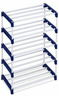 Plexus enterprises 5 layer pvc pipe Storage Saving Rack Organizer Metal Collapsible Shoe Stand