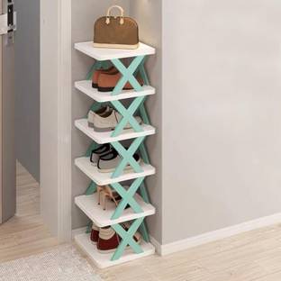 SAENTE 5 Layer Shoe Rack for Home Plastic, Adjustable Shoe Stand Organizer Plastic Shoe Stand