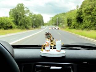 D K MART Lord Krishna Hand with Flute For Car Dashboard or Pooja Place Decorative Showpiece  -  10 cm