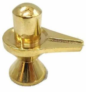 Solino Brass Lord Shiva Linga Lingam Shivling idol for Pooja Shivling 50 GR Home Décor Decorative Showpiece  -  4 cm