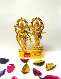 DARIDRA BHANJAN Laxmi Narayan Statue,lax,laxmi ganesh idol,laxmi mata idol laxmi narayan Decorative Showpiece  -  12 cm