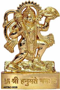 SBBCO Metal Lord Hanuman idol God Bajrangbali Idol,Balaji Hanuman Decorative Showpiece  -  10 cm