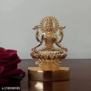 Rci Handicrafts Shri Laxmi Idol for Puja Laxmi Murti for diwali puja Diwali Puja murti RC004 Decorative Showpiece  -  11 cm