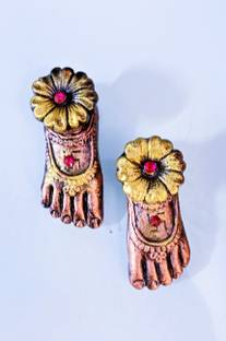 kreative homes KH_Laxmi ji Charan Decorative Showpiece  -  8 cm