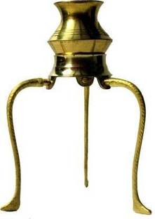 RUDRAKSH 100% brass tripai jal abhishek lota stend Decorative Showpiece  -  12 cm