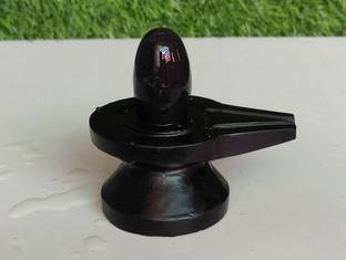 Shivam Vastu Kala Shivling Art Natural Narmada Shivling & Narmadeshwar Shiling Decorative Showpiece  -  4 cm