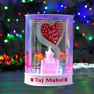 Awesome Craft Love Taj Mahal Balloon 2 LED Lighting Effect Decorative Showpiece  -  15 cm