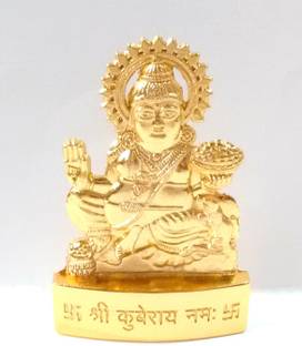 SHRI ASTHA VINAYAK Shri Kuber Murti for Puja Diwail Puja Decorative Showpiece  -  10 cm