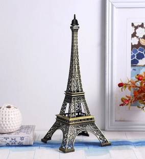 Synlark Paris Eiffel Tower Metallic Souvenir miniature statue 18 cm Decorative Showpiece  -  18 cm