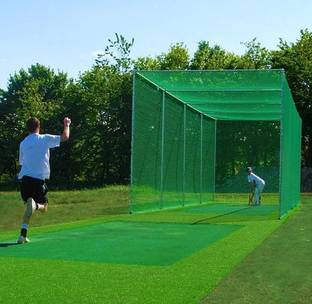 mssports Sports Nets Cricket Practice Net Ground Sports Green Colour (60*10 Feet) Cricket Net