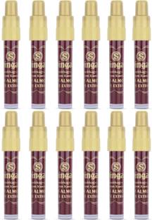 SHINGAR Saubhagya Liquid Kumkum Non Allergic & Non Staining With Almond - Pack of 12