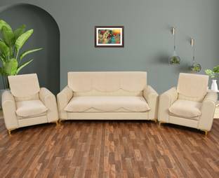 Pinkleaf Velvet Abstract 3+1+1 Seater Sofa Cover