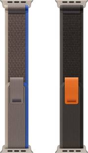 DARKFIT Trail Loop Bands/Straps Compatible with Watch 49mm 46mm 46mm 45mm 44mm 42mm, Adjustable Velcro Premium Strap for iWatch Ultra & Ultra 2 Series SE 10 8 7 6 5 4 3 2 1. (Only 2 Pcs Trail Loop Strap, Watch NOT Included) Smart Watch Strap (Black, Blue) Smart Watch Strap