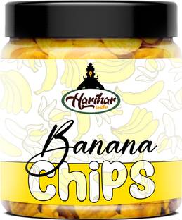 HARIHAR KRIDHA Yellow Banana Chips - Kerala Banana Wafers - Tasty Snacks