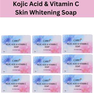 Caret Organic Kojic Acid, Vitamin C Soap | Paraben & Cruelty Free - For All Skin Types
