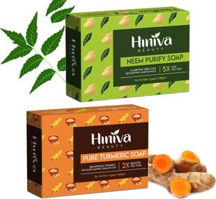 Hiniva Beauty Organic Neem Beauty Soap for Unisex use Combo Of 2