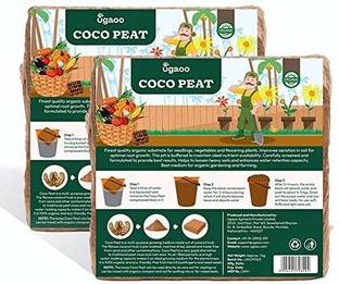 UGAOO Cocopeat Block for Garden Plants 2 kg Potting Mixture