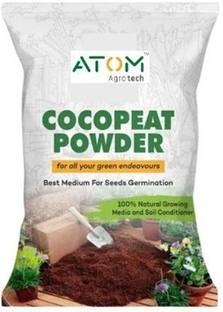 ATOM Agrotech Organic Loose Cocopeat Powder for home Garden Plants Potting Mixture