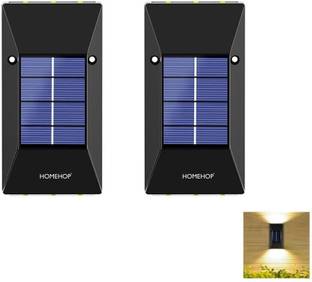 Homehop Solar LED Lamp for Outdoor Home Garden Up and Down Wall Step Waterproof Solar Light Set