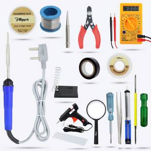 Hillgrove HGCM276M1 16in1 Soldering Machine Glue Gun Combo Kit Set with Digital Multimeter 25 W Simple