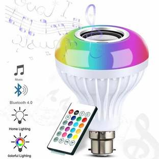 Worricow Premium Wireless Bluetooth Bulb RGB Smart Music BulbSpeaker with Remote Control 5 W Bluetooth Speaker