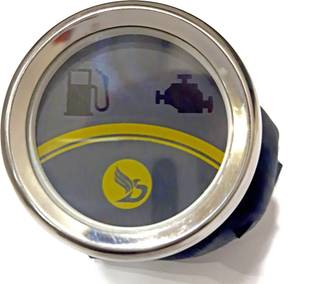 deutsche Warning Indicator Compatible With Ro En E 500 (Black / Gold Dial With 12V LED) Analog Speedometer