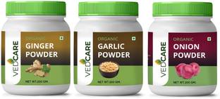Vedcare (Ginger + Garlic +Onion) Organic Powder (200g X 3)
