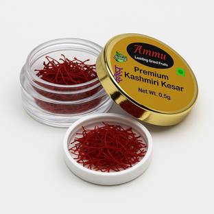 AMMu Premium Kashmiri Saffron (Kesar)Grade A++ for Cooking, Milk, and Skin Care