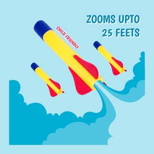 Ratnas Little Rocket Launcher (2088) Rocket Shot Flies Upto 25 Feet Archery Kit