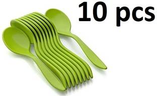 DANGIGEV Plastic Dessert Spoon Set