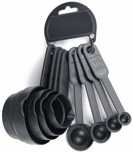 Fitaza Essential Measuring Cups and Spoons Disposable Plastic Dessert Spoon Set
