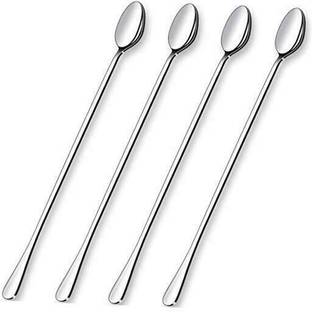 कैरिज Soda Spoon, Coffee Spoon, Set of ,4 Silver 20 cm Length स्टेनलेस स्टील डेज़र्ट स्पून सेट