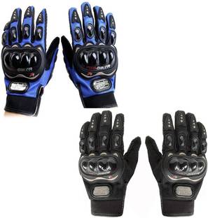 ArrowMax Bike Gloves Sports Riding Gloves Full Finger With Nuckle Padding Free Size Riding Gloves