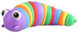HRIM ENTERPRISE Fidget Slug Toy, 3D Articulated Stretch, Anxiety Relief and Sensory Fidget Toy