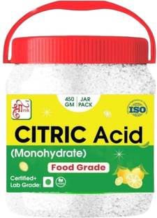 hinik Pure Citric Acid crystal (Nimbu Sat ) for Cleaning-Food Grade-Multiple Use_450gm Stain Remover
