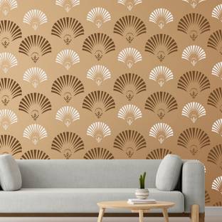 JAZZIKA Wall Stencils Pack of 1 (Size:-16X24 Inch) Theme- Roofed Reusable Design Pattern Style Under 199 Home Decor Wall Arts Stencil