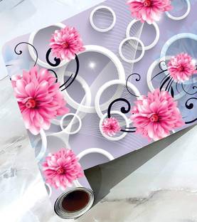 HD PRINT HOUSE Vinyl Floral & Botanical Multicolor Wallpaper