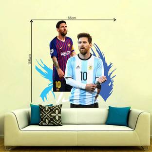 SAI DESIGNS 55 cm lio messi wall sticker(55x58) Self Adhesive Sticker