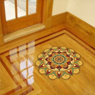 ग्राफिक्सडेकॉर Colorful Rangoli Mandala Trending Floor Wall Sticker 8M