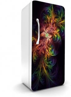 K2A Studio 60 cm Abstract Design Colorfull Decorative Fridge Sticker Multicolor PVC Vinyl 120x60 Self Adhesive Sticker