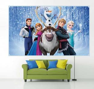 parth décor 91 cm Poster Frozen 1 Wall sticker Self Adhesive Sticker