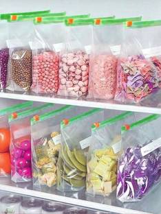 Solino Zip Lock Reusable Slider Fruit Vegetable Food Storage Freeze Zipper Gusset Pouch Plastic Storage Pouch