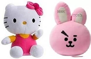 MHK Cute & Attractive COOCKY WITH HELLO KITTY TEDDY BEAR 30 CM  - 30 cm